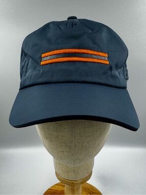 Zegna Zephyr Baseball Cap Men’s Large Blue Orange Stripe NWT